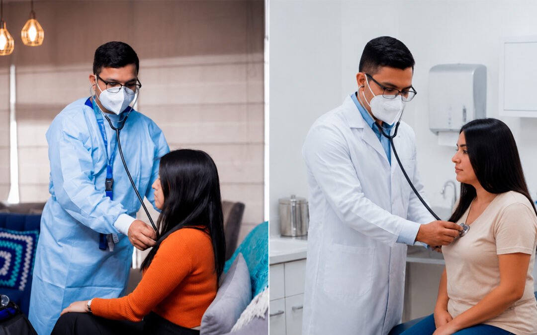 ¿Cuándo acudir a una clínica y cuándo solicitar un médico a domicilio?
