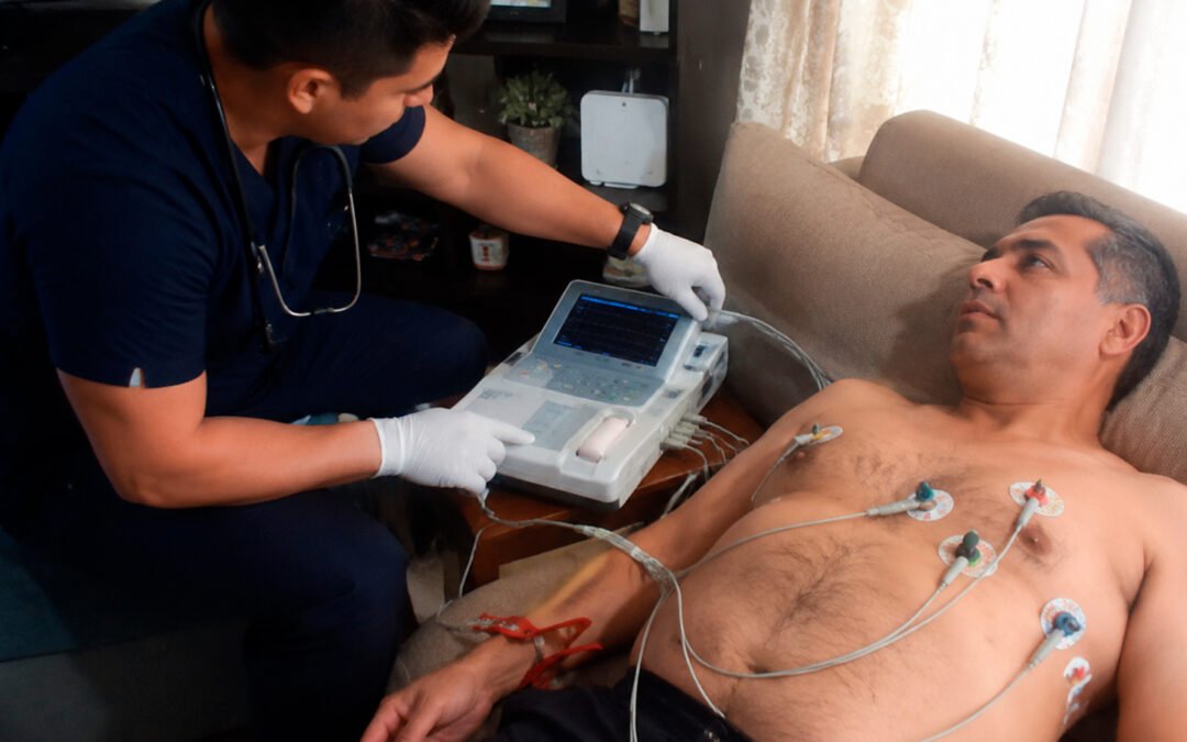 Electrocardiograma a domicilio: ¿Cuándo puede ser necesario realizar este examen?